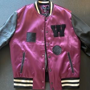 The Weeknd x H&M Collab Bomber Letterman Jacket